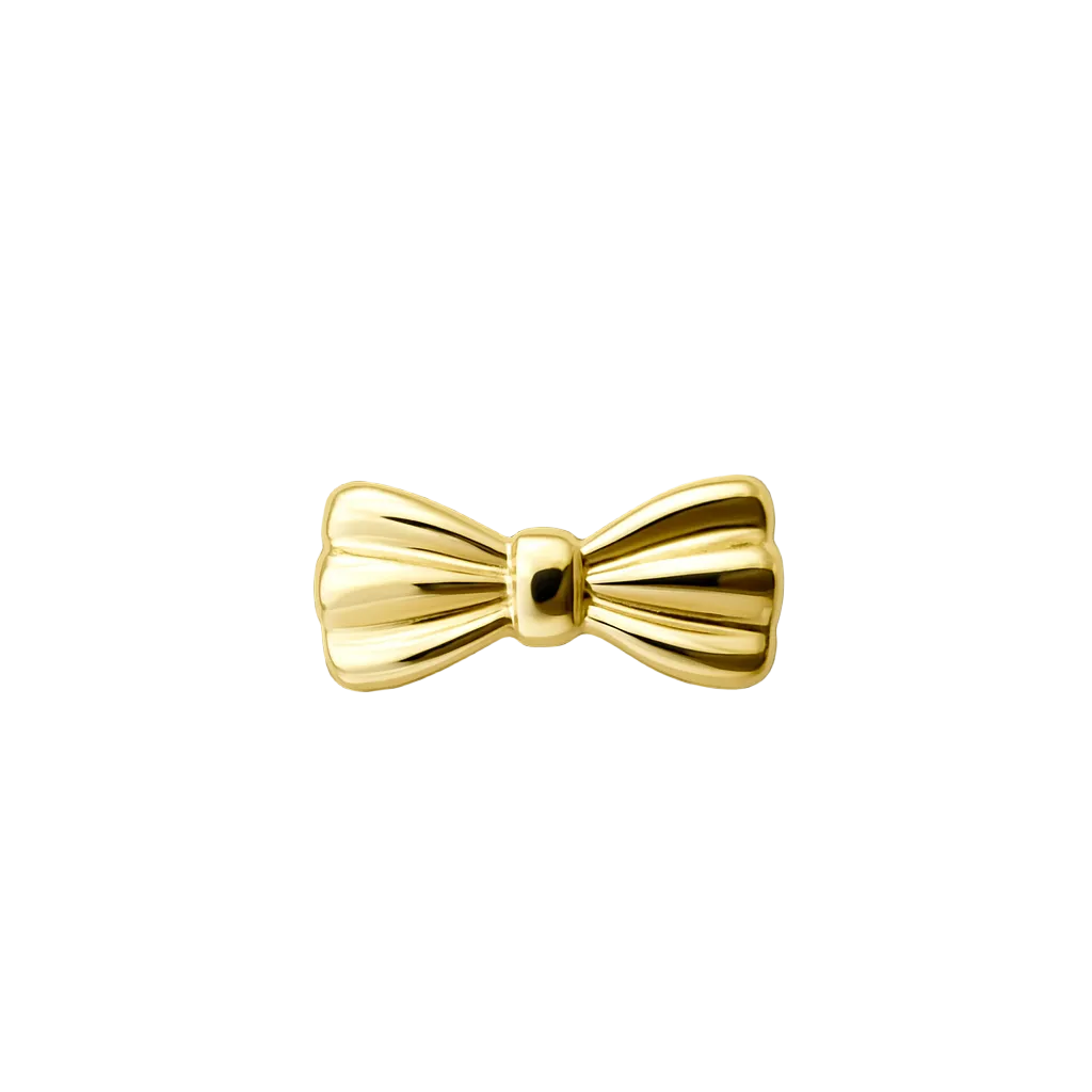 Bow Tie Charm 18k Gold Tooth Charm