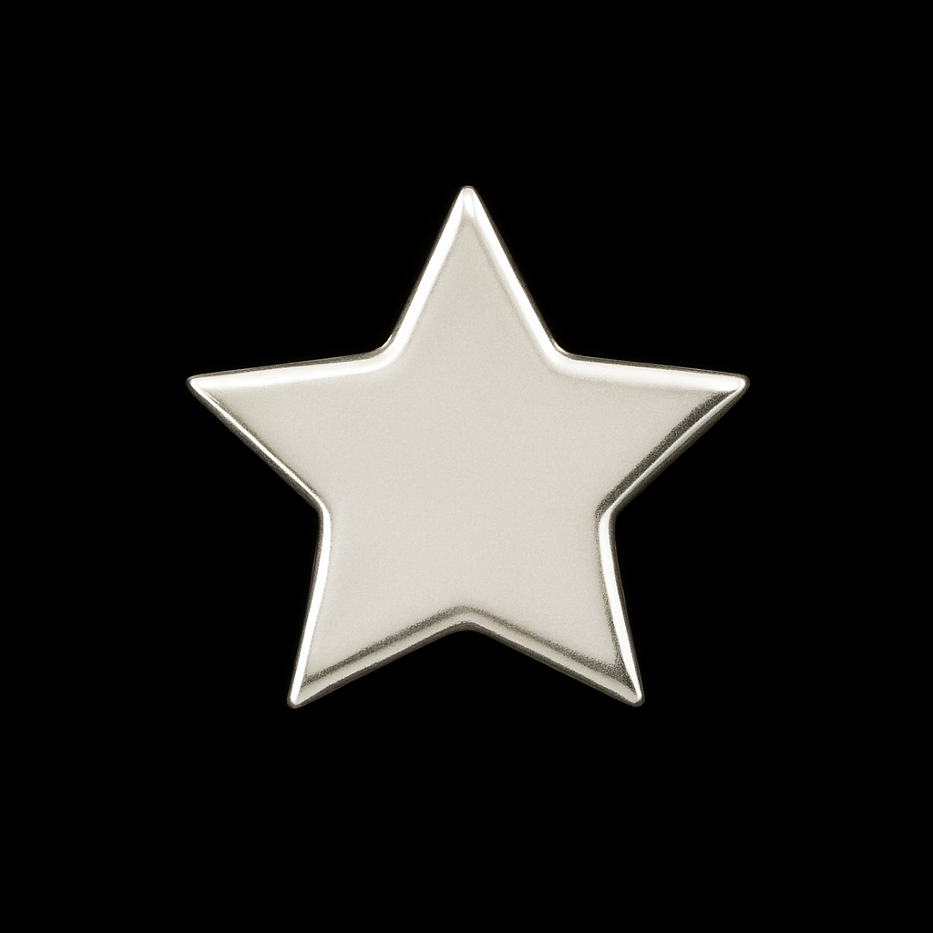 Solid Star Tooth Charm 18k Gold Tooth Charm