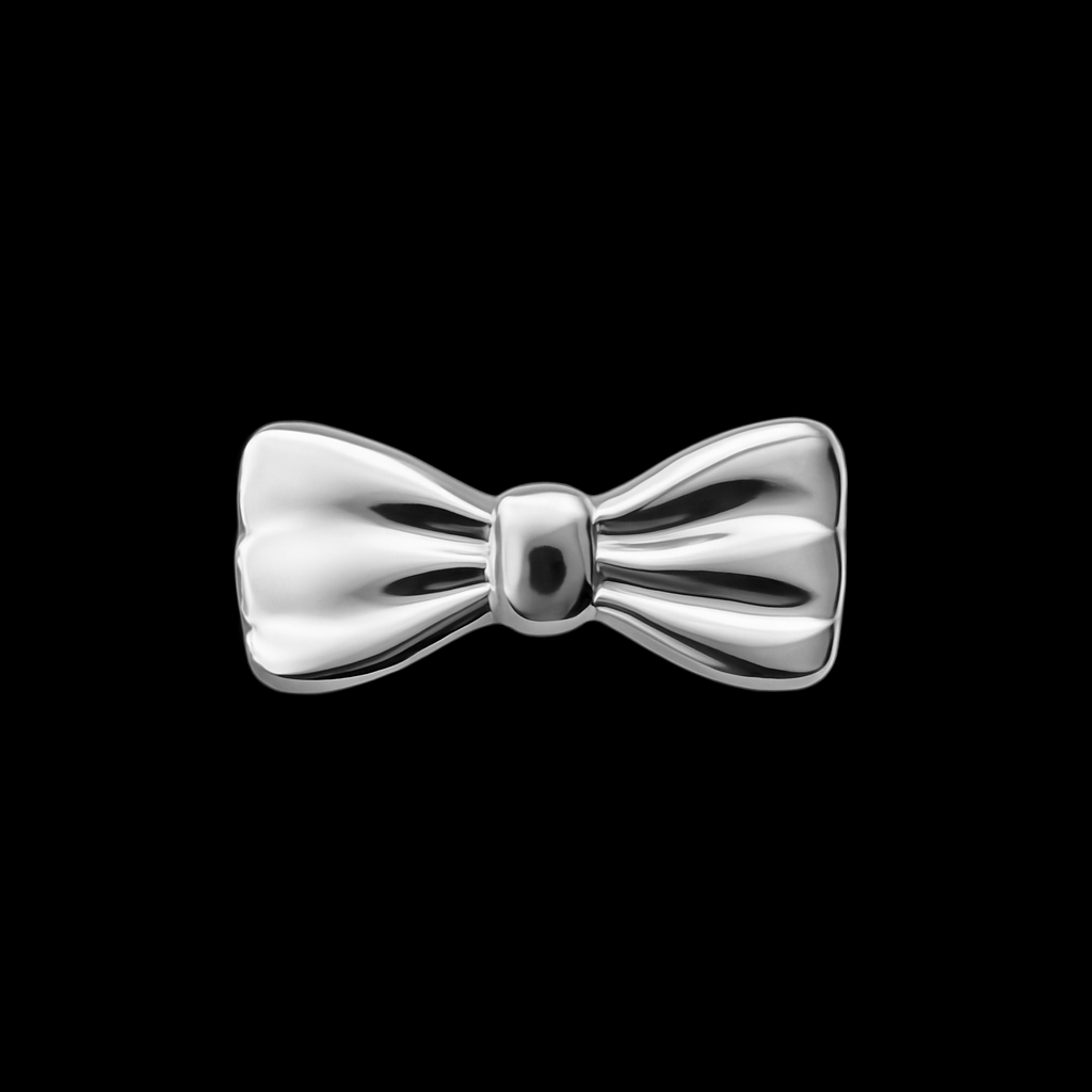 Bow Tie Charm 18k Gold Tooth Charm