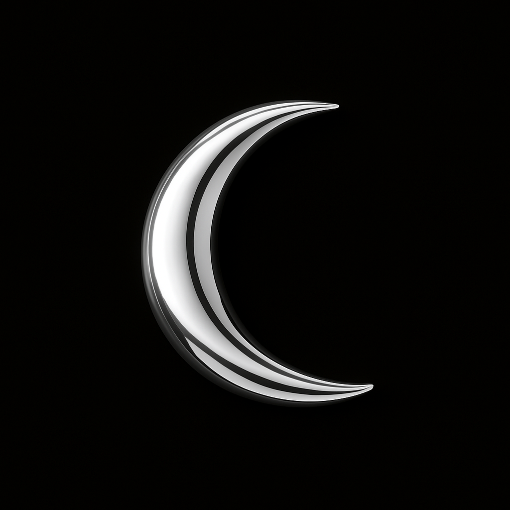 Crescent Moon 18k Gold Tooth Charm