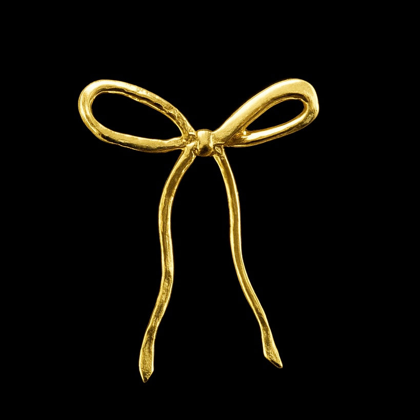 Long Bow 18k Gold Tooth Charm