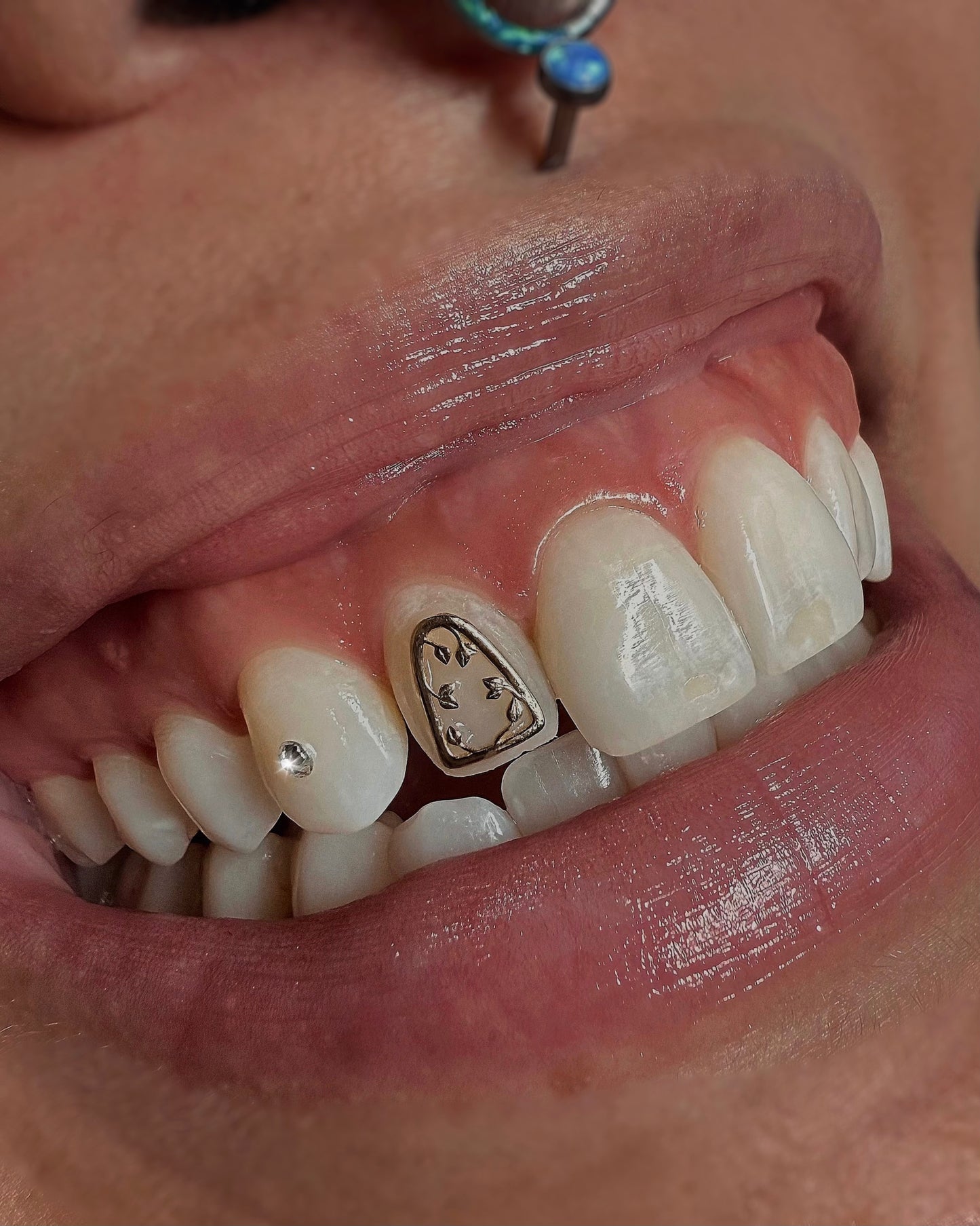 The Viney Window 18k Gold Tooth Charm