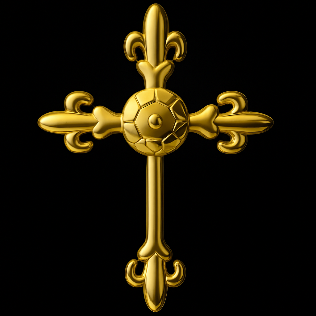 Micro-Cross 18k Gold Tooth Charm