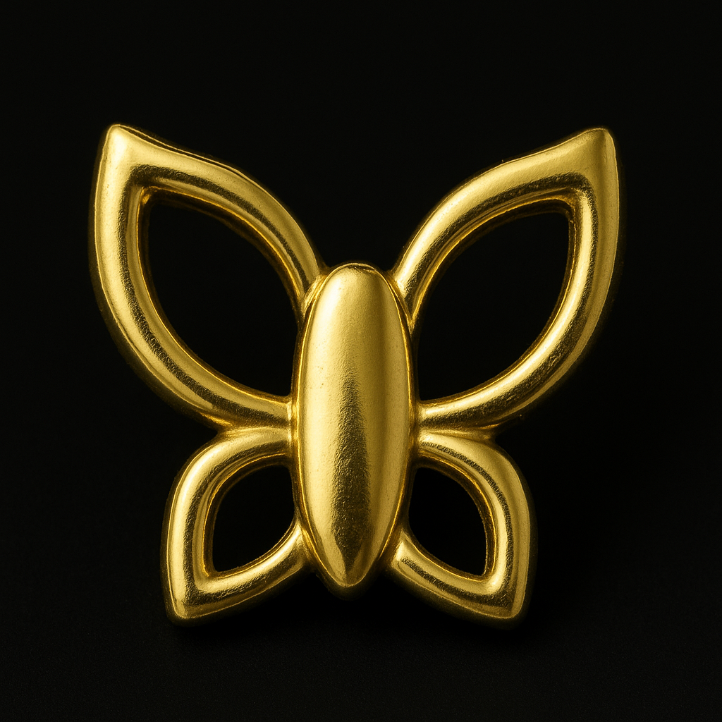 Pop Star Butterfly 18k Gold Tooth Charm