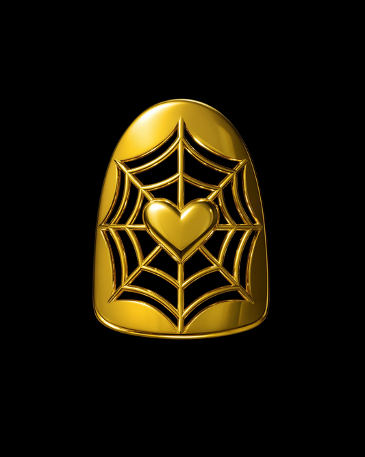 The*Web of Desire*Gold Cap- 18k Solid Gold