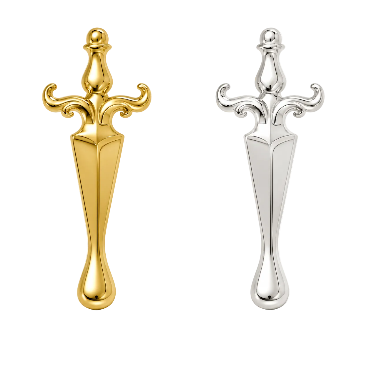 Bleeding Dagger 18k Gold Tooth Gem Charm | Solid 18k Gold Dagger Tooth Gem | Dental Safe