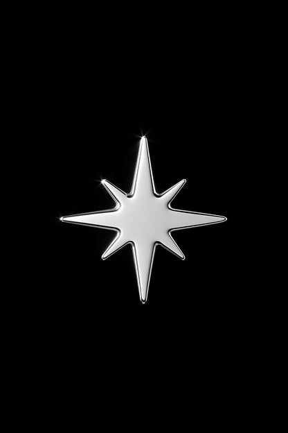 8-point Star 18k Gold Tooth Charm