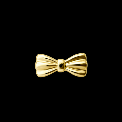 Bow Tie Charm 18k Gold Tooth Charm