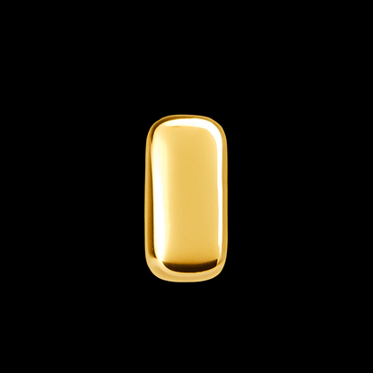 Thick Gold Bar 18k Gold Tooth Charm