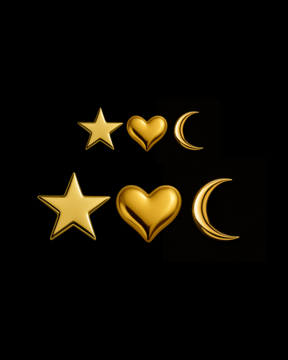Cosmic Love 18k Gold Bundle Set