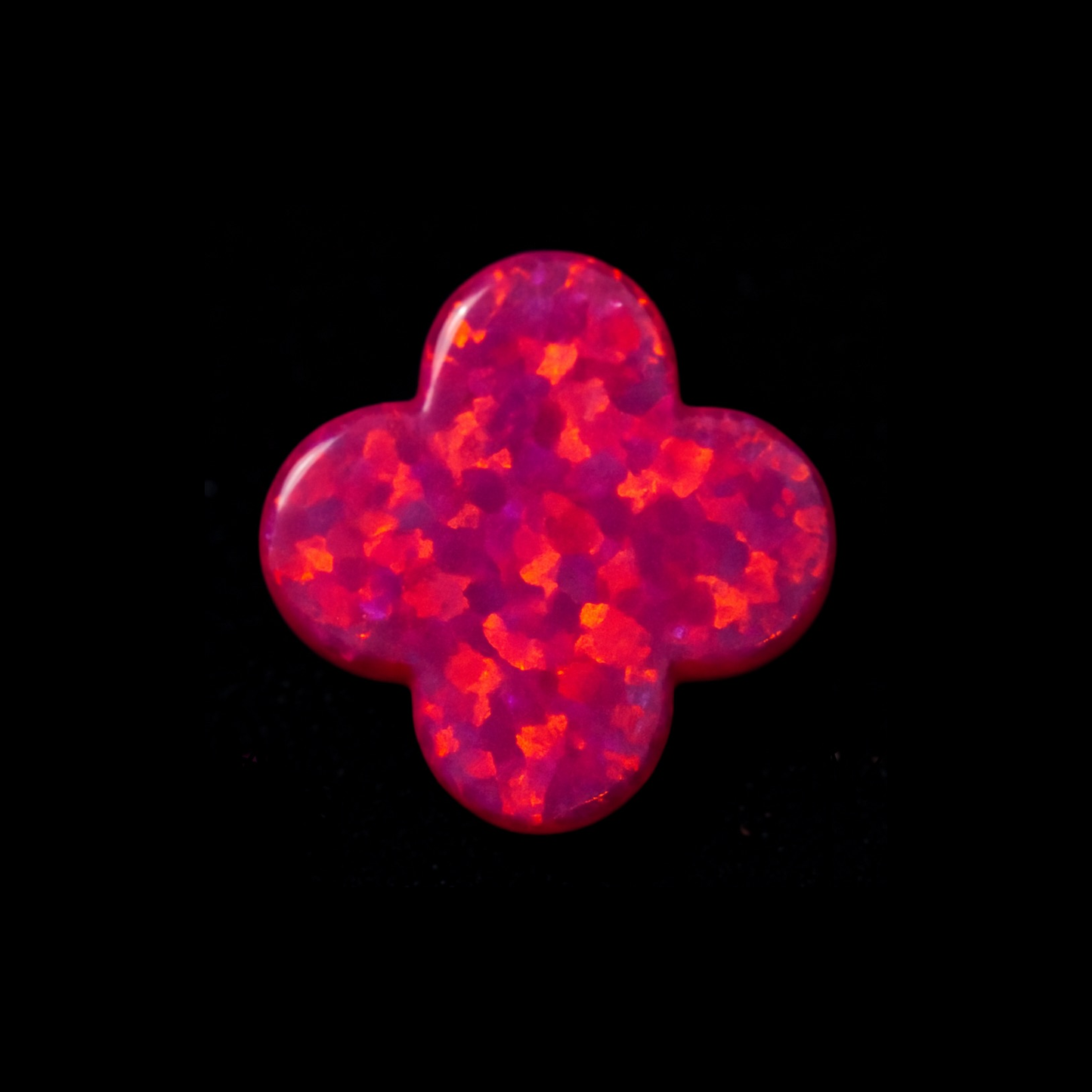 Opal Clover Tooth Gem