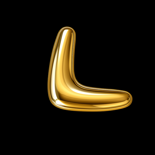 L- Shape Corner 18k Gold Tooth Charm