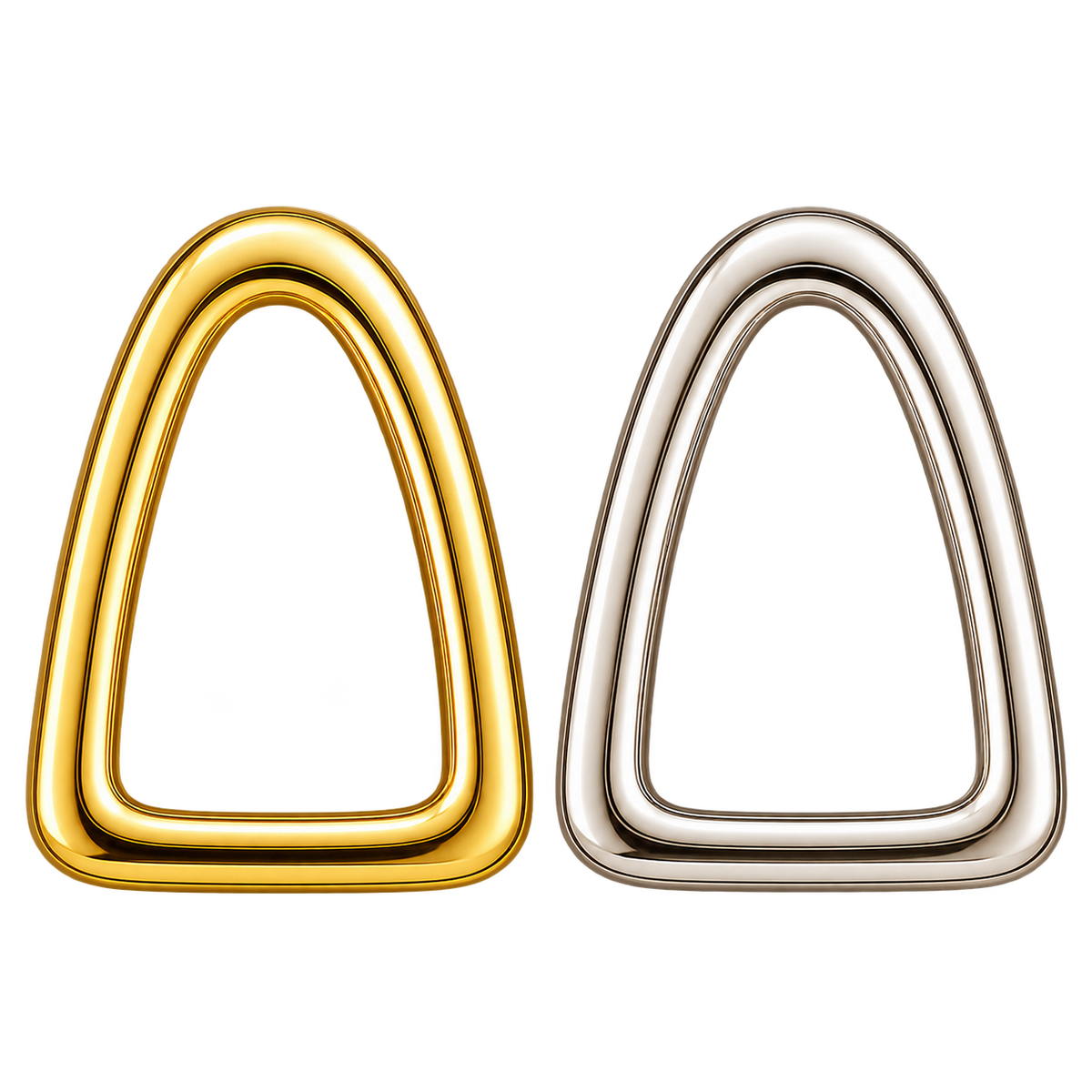 Incisor Window Frame 18k Gold Tooth Charm