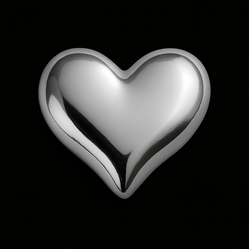 The Bubble-Brat Cosmic Love Heart 18k Gold Tooth Charm