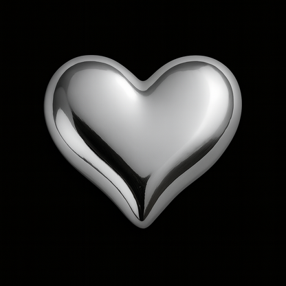 The Bubble-Brat Cosmic Love Heart 18k Gold Tooth Charm