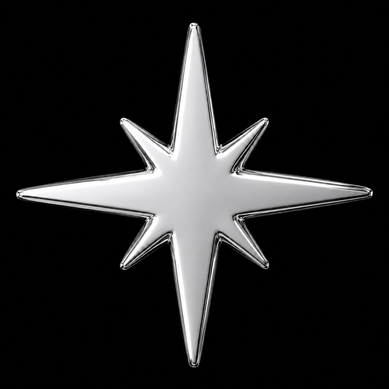 8-point Star 18k Gold Tooth Charm