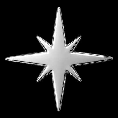 8-point Star 18k Gold Tooth Charm