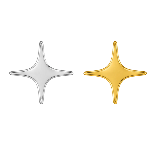 4-Point Star 18k Gold Tooth Charm