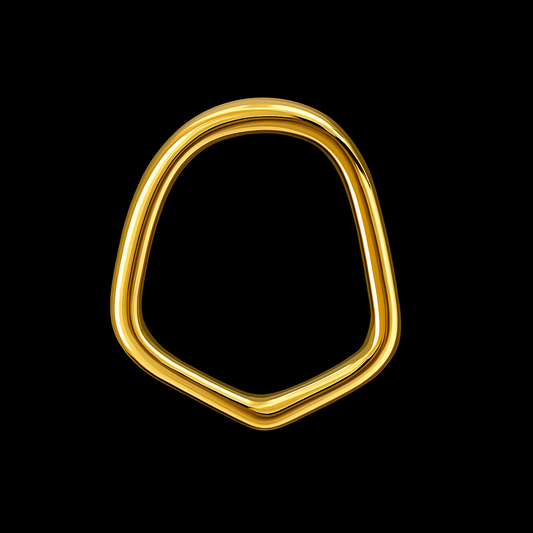Canine Window Frame 18k Gold Tooth Charm