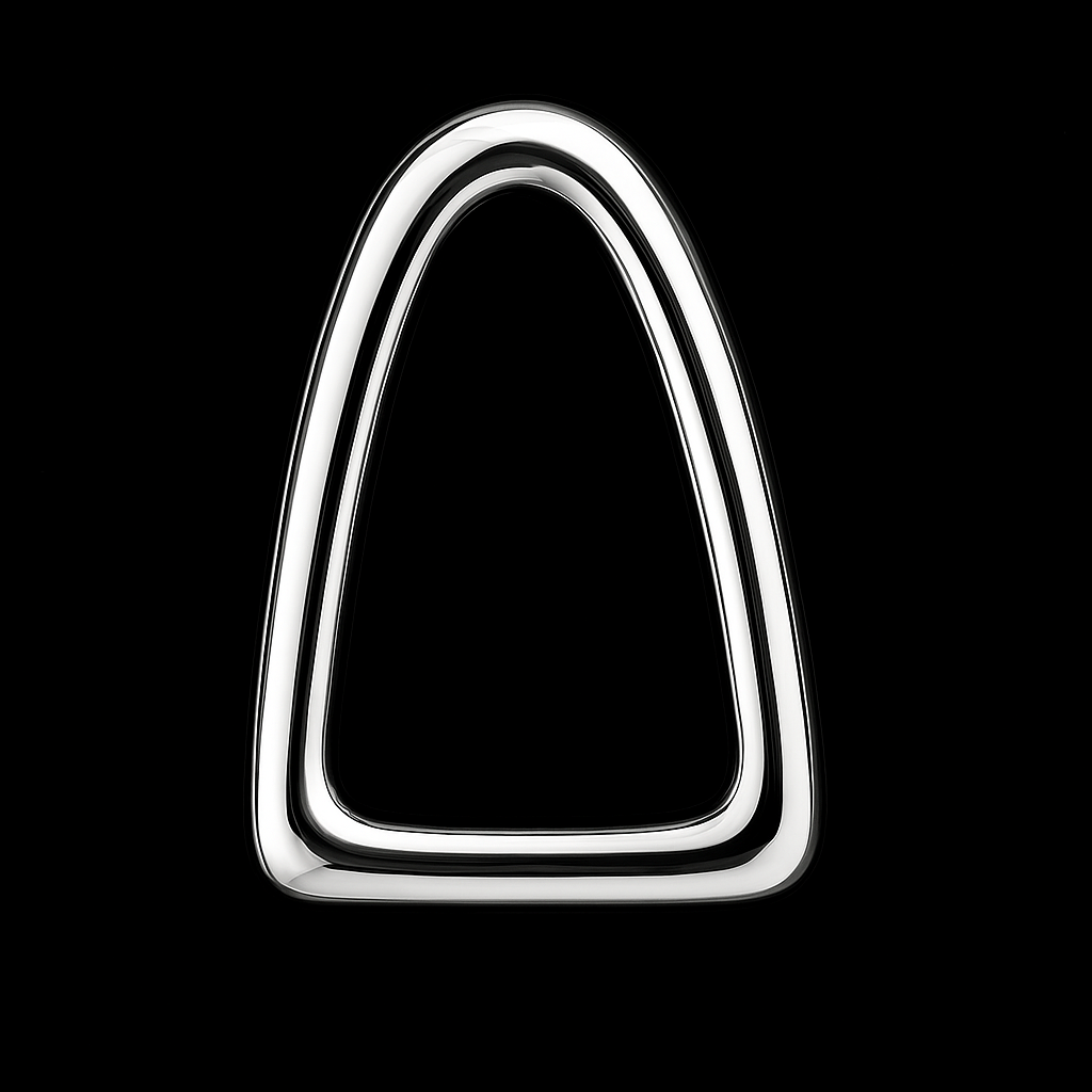 Window Frame 18k Gold Tooth Charm