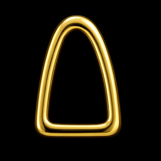 Window Frame 18k Gold Tooth Charm