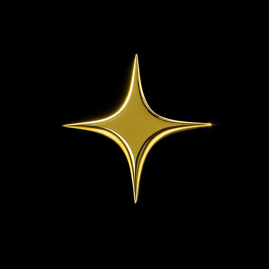 4-Point Star 18k Gold Tooth Charm