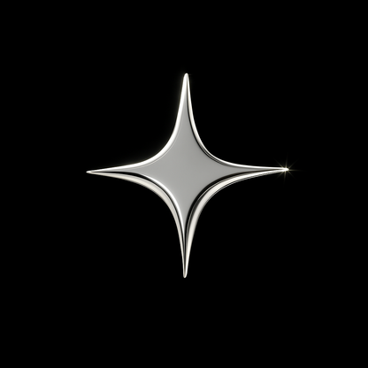 4-Point Star 18k Gold Tooth Charm
