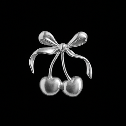Cherry Bow Tooth Charm 18k Gold Tooth Charm