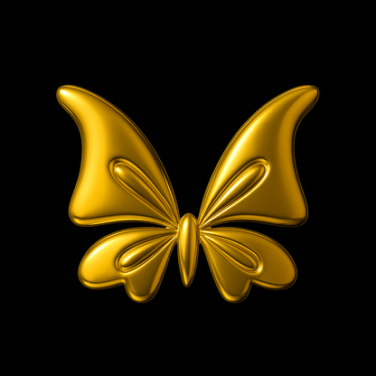 Bratz Doll Butterfly 18k Gold Tooth Charm
