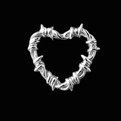 Barbwire Heart 18k Gold Tooth Charm