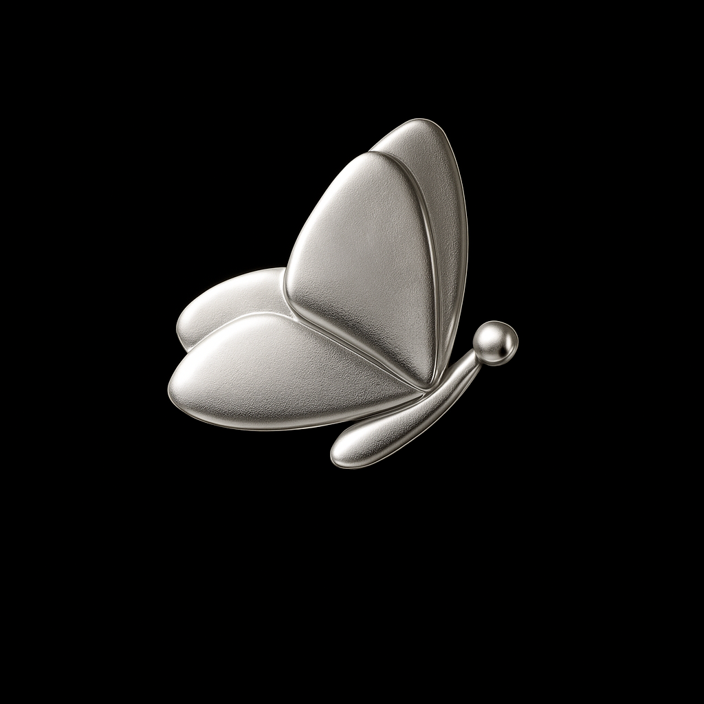Bread and Butterfly 18k Gold Tooth Charm