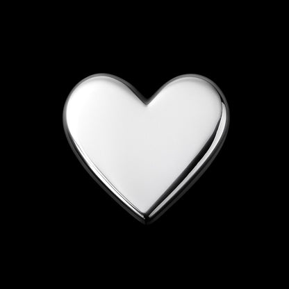 Solid Heart 18k Gold Tooth Charm