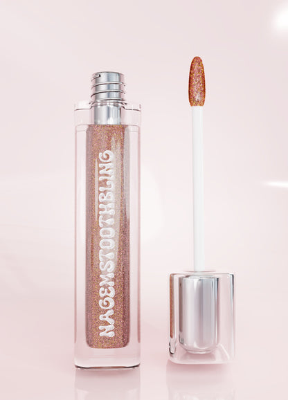 🎁 Glitter Lip Gloss-7mL| Ultra-Glitter Lip Gloss| Vegan Glitter Lip Gloss| Glitter Gloss (100% off)