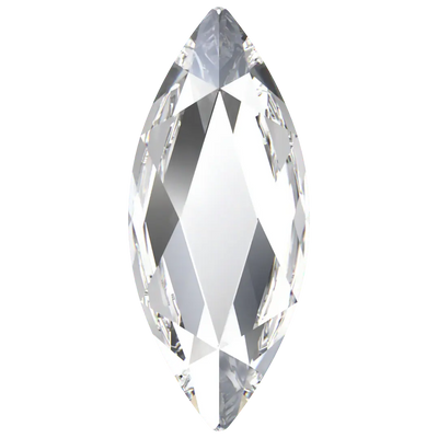 Marquise Tooth Gem Crystals | Lead-Free Glass, Foil Backed, Body Safe