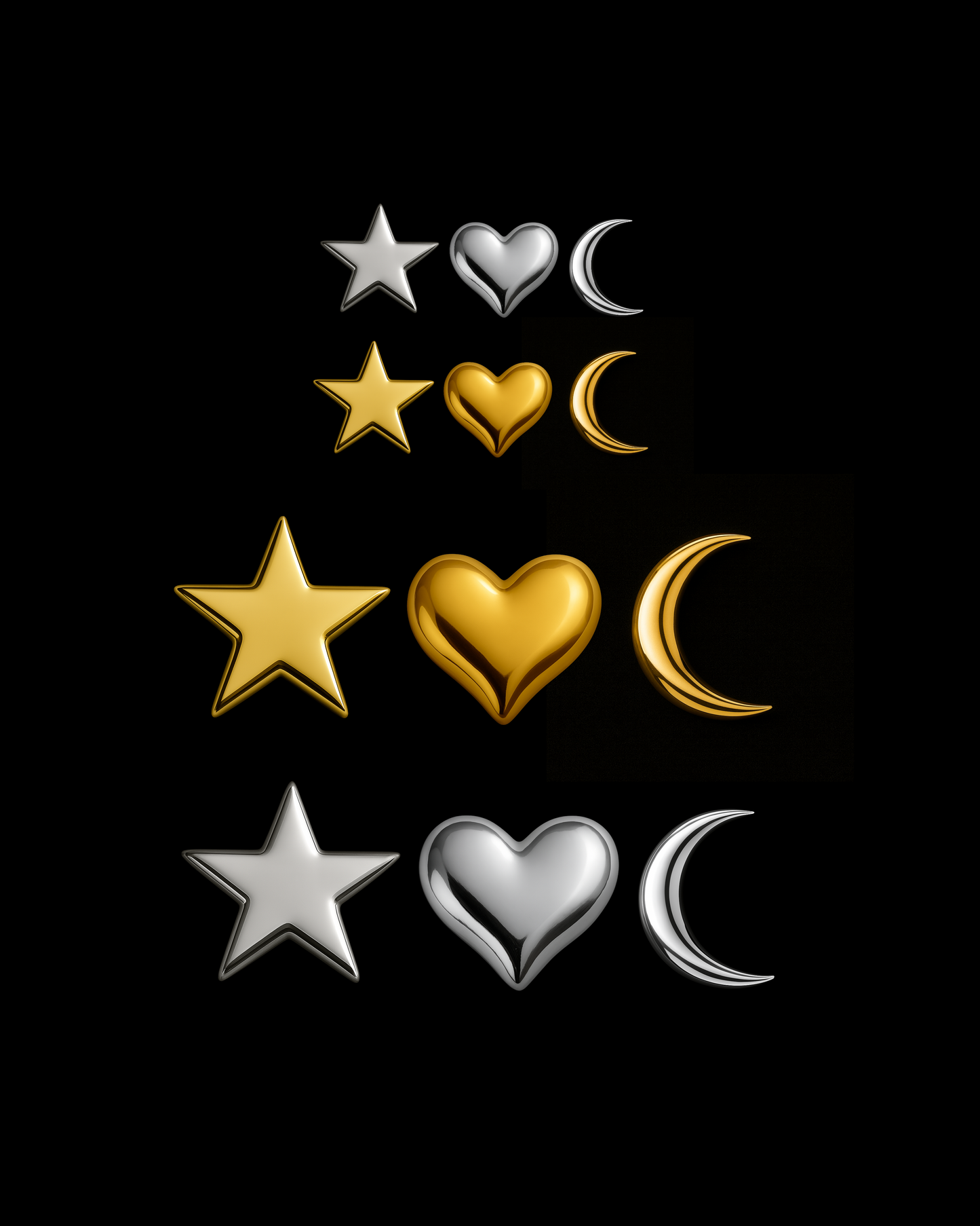 Cosmic Love 18k Gold Bundle Set