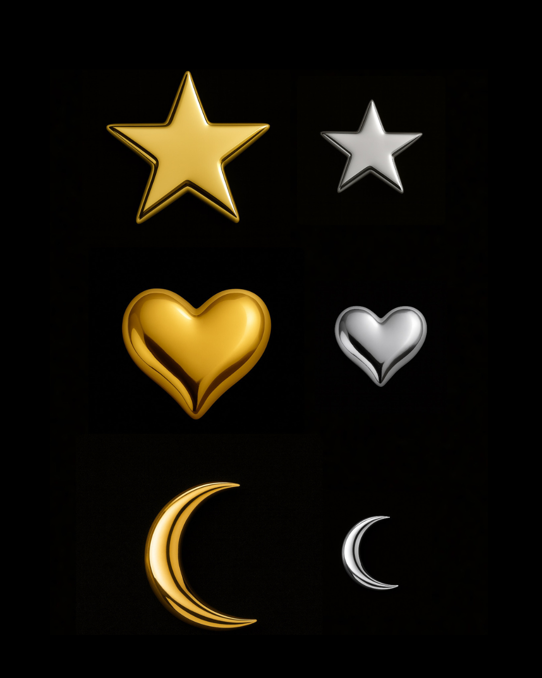 Cosmic Love 18k Gold Bundle Set