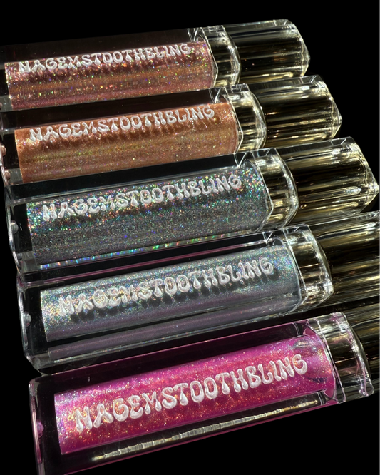 🎁 Glitter Lip Gloss-7mL| Ultra-Glitter Lip Gloss| Vegan Glitter Lip Gloss| Glitter Gloss (100% off)